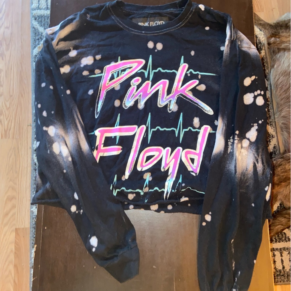 Pink Floyd crop top long sleeve